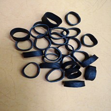 HY 橡膠橡皮筋 No. 6 規格 1.2mm厚度 5mm寬度 500克包裝 黑色 文具整理電線收納適用, 1個, 0.5kg