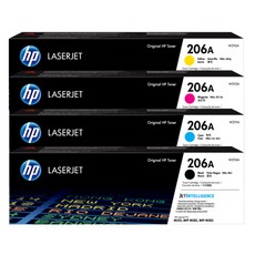 【有發票 雷標公司貨】HP 206A 原廠碳粉匣 W2110A W2111A W2112A W2113A, 黑+紅+藍+黃, 1個