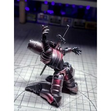 중세 기사 피규어 다관절 조립식 장식 모델, 레드, 1개, 기본 색상