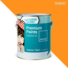 노루페인트 팬톤 내부용 실내 벽면 무광 페인트 4L, 15-1164 Bright Marigold, 1개