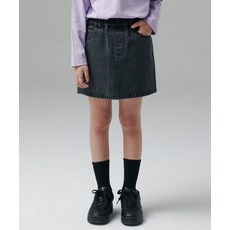 무신사 스탠다드 MUSINSA STANDARD KIDS 데님 밴딩 미니 스커트 [워시드 블랙] MKDSNXK48-WC 418542