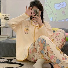 奢尚匯品 寬鬆長袖長褲卡通居家服