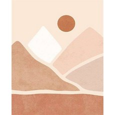 추상 숫자로 RUO프리미엄 냄비Y 그림 미니멀리스트 원래 선물 아크릴 페인트 공예 장식 218172, 20x30cm Diy Frame, 9929305