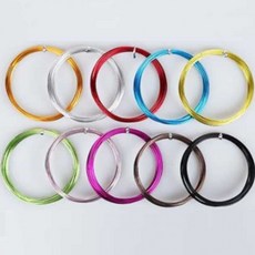 철사 컬러 2.0mm 16M 5개 가는철사 꽃철사 onl*00277Og, 보라