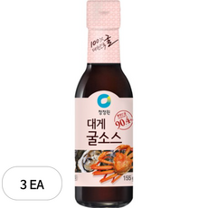 대상 청정원 대게 굴 소스, 155g, 3개