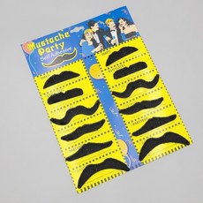 파티 소품 붙이는 가짜 콧수염 분장 12p, 1개, 상세페이지 참조