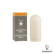 CONQUEST 德國 MUHLE 刮鬍皂棒，雪松葡萄柚/柑橘/檀香，刮鬍泡 鬍皂條，輕巧方便攜帶，男士刮鬍優選, 1個, 柑橘- 補充棒(橘色)