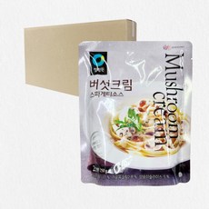[로지프로] 청정원 버섯크림 스파게티소스 250g 12개입 (1박스) 크림소스 크림파스타 청정원스파게티소스