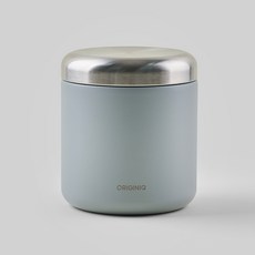 오리지니크 듀얼 샐러드볼 보온 보냉 시리얼 아이스크림 요거트볼, 라이트그레이, 1개