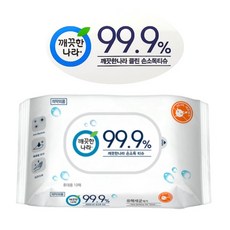 깨끗한나라 99.9% 손소독 물티슈 휴대용, 10매, 1개