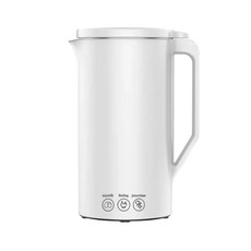迷你家用電動豆漿機 免煮免過濾小型料理機, 白色110V350ml美規插頭