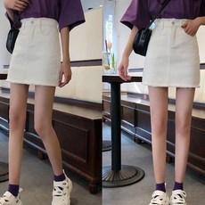 여성 스커트 데님 치마 하이웨스트 A라인 패션