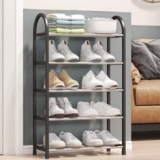 모아쏙 현관 수납 신발 정리대 5단 블랙, 1개