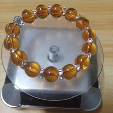 12mm黃水晶手串設計款，招財納福能量水晶，手工串珠，簡約時尚配飾