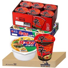 블루존 육개장사발면 86g (6입) + 신라면 소컵라면 65g (6입)