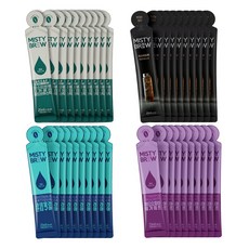 미스티브루 스틱4종 콜드브루 액상스틱 더치커피 커피원액(25ml x 40개입), 25ml, 40개입, 1세트, D상품(디캐프10/콜롬10/과테10/예가10)