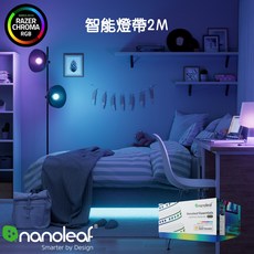 Nanoleaf Essentials 智能燈帶 2M 智能家居 氣氛燈 臥室燈 客廳裝飾, 1個