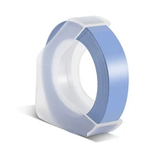 Dymo 라벨 테이프용 3D 플라스틱 테이프 Motex E101 E202 수동 타자기 12965 1610 메이커용 9mm, Macaron Blue