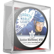 오스턴 매튜스 토론토 메이플 리프스 공식 라이선스 하키 퍽