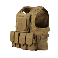 전술조끼 방탄조끼 군용 전투 방탄복 플레이트캐리어 서바이벌 방탄조끼 밀리터리 테크웨어 A. 전술조끼(기본형) 1개 블랙, A. 전술조끼(기본형) × 브라운 × 1개