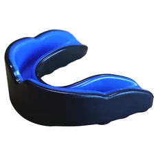 슬림핏 마우스가드 MMA 무술 스포츠 (축구 레슬링 하키 라크로스 복싱용), 06 Black Blue