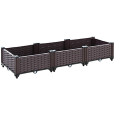 偉特鸚鵡 烏龜飼養箱 單層 爬蟲飼養箱 寵物箱, 棕方格 單三聯 120x40x23cm, 1套