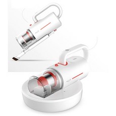 德爾瑪 無線除蟎儀 CM1900 車載手持床上真空吸塵器 紫外線除螨機, 白色