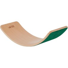 펠트 받침대가 있는 ECR4Kids 밸런스 보드 몬테소리 장난감 파란색, Green
