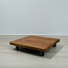 고무나무 오크컬러 화분 받침대/공기청정기 받침대/이동식 받침대, 1개
