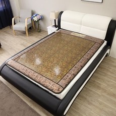 한일의료기 전자파없는 절전형 국산 두툼한 프리미엄급 전기매트 온열매트 옥매트 침대사용가능, 싱글 물방울(100 x 200Cm)