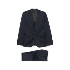 보스 울 싱글 브레스티드 수트