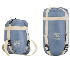 120741 미니 성인 여행 캠핑 하이킹 및 배낭여행을 위한 경량 다운 코튼 컴팩트 휴대용 방수 섀도우 블루 208.9 x 83.5cm(80.7 33.5인치), 120741 미니 성인 여행, 캠핑, 하이킹 및 배낭여