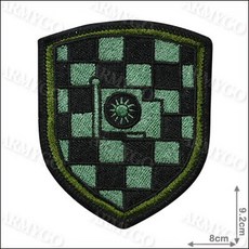 【ARMYGO】33師部隊章(低視度)精緻刺繡，低調軍事風格，易於裝飾, 1個, 繡章 (不車魔鬼氈)