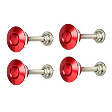 차량 보닛-번호판 잠금 클립-푸시 버튼 보닛-퀵 릴리스 잠금 래치, 사이즈 이미지 참고, Red, 4개