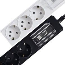 국산 에어컨 건조기 대형가전 3800W 배선 차단기 3구 고용량 멀티탭, 1개, 화이트, 3m