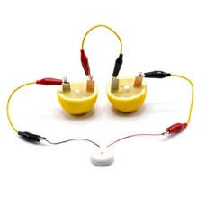 2셀 부저 과일전지 구리 아연전극 산화 환원 실험키트 수업 사이언스 실험실 전기발생 도구 초등과학 부품