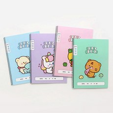 1500 쪼꼬미친구들 알림장 스프링알림장 초등학생, 남아용블루or민트