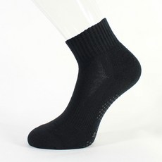스포츠 중목양말 줄양말 에어로빅 미끄럼방지, 전체검정, 1개
