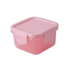 迷你保鮮盒 密封收納盒, 少女粉, 1個
