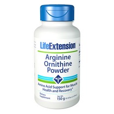 LIFE EXTENSION 精胺酸&鳥胺酸膳食補充粉, 150g, 1罐