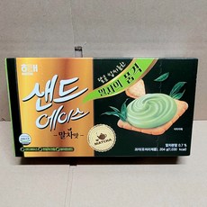 해태 샌드에이스 말차맛 /과자 사무실 학교 간식 (204g), 204g, 1개