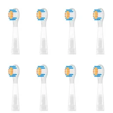Usmile 어린이용 전동 칫솔 Q1/Q3/Q3S/Q10/Q10pro/Q20/Q4/S10/A10 액세서리용 교체, 03 8PCS Care