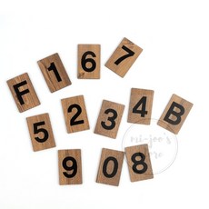 미주니상점 나무 숫자 블럭 룸넘버, 8, 1개