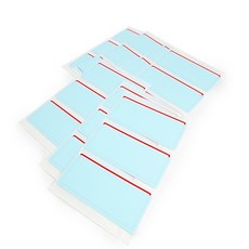 리에스 보호견출지 7매 적색 스티커견출지