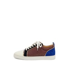 크리스찬 루부탱 중고 루렉스 레더 스니커즈