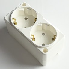 이터칭 노출 콘센트 (핀 타입) 국산 신형, 1개, 크림 아이보리, 9.5cm