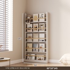 슬림 벽선반 책장 책꽂이 진열 수납 선반형 거실 침실 인테리어, 1단, N_70cm 폭 3층 소나무