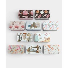 퀼트스타 소잉 패턴 틴케이스 10종_랜덤발송, 1개, 랜덤