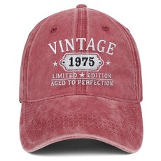 남성 여성을 위한 생일 선물 맞춤형 21/30/40/50/60번째 ...90번째 생일 선물 빈티지 야구 모자 04. 블랙