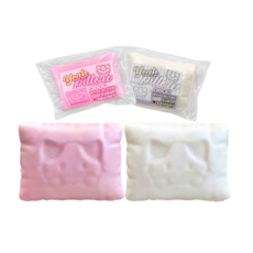 고양이 베개 스퀴시 말랑 쫀득 SNS인기 말랑이, 화이트+핑크, 2개